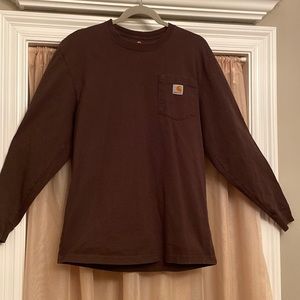 Carhartt brown long sleeve tee men’s small